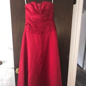 DAVID’s Bridal red gown size 6